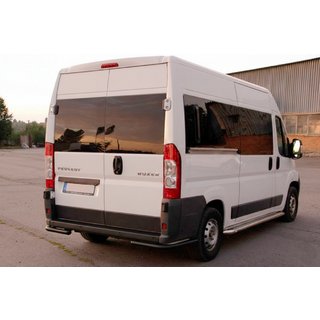 Задние уголки AK003 Черные (2 шт., нержавейка) Peugeot Boxer 2006-2025 гг. фото 4