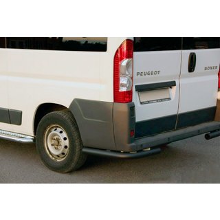 Задние уголки AK003 Черные (2 шт., нержавейка) Peugeot Boxer 2006-2025 гг. фото 1