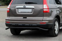 Honda CRV 2012-2016 гг. Задняя дуга AK008 Черная (нерж. сталь) фото 1