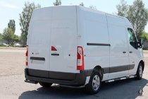 Renault Master 2011-2023 гг. Задние уголки AK003 Черные (2 шт., нержавейка) фото 6