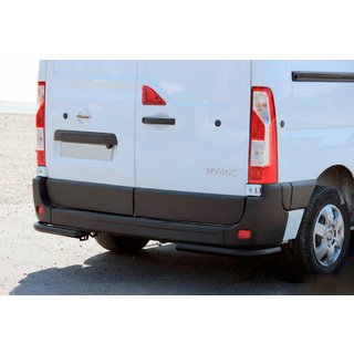 Задние уголки AK003 Черные (2 шт., нержавейка) Opel Movano 2010-2021 гг. фото 2