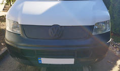 Volkswagen T5 Transporter 2003-2010 гг. Зимняя накладка на решетку радиатора глянцевая фото 2