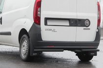 Opel Combo 2012-2018 гг. Задние угловые дуги AK003 Черный (нерж. сталь) фото 1