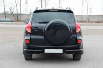 Toyota Rav 4 2006-2013 гг. Задние уголки AK003 Черные (2 шт., нержавейка) фото 2