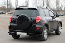 Toyota Rav 4 2006-2013 гг. Задние уголки AK003 Черные (2 шт., нержавейка) фото 4