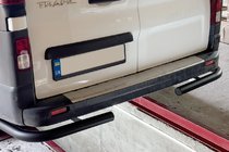 Fiat Talento 2016- гг. Задние уголки Black (2 шт., нержавейка) фото 1