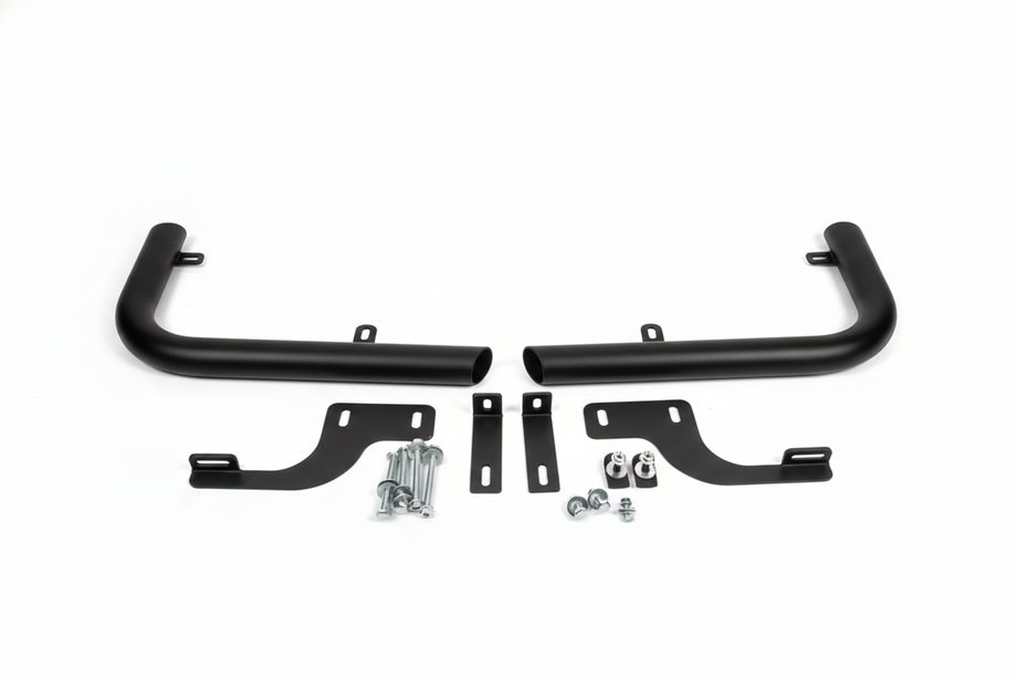 Mercedes Vito W639 2004-2014 гг. Задние уголки AK003 Черный (2 шт., Нержавейка) Средняя и Длинная база Фото 4