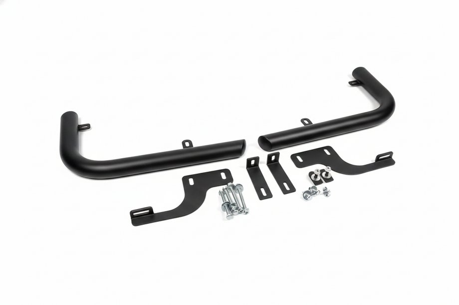 Mercedes Vito W639 2004-2014 гг. Задние уголки AK003 Черный (2 шт., Нержавейка) Средняя и Длинная база Фото 7