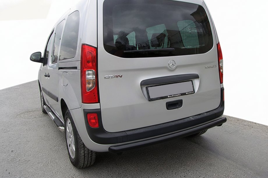 Mercedes Citan 2013-2021 гг. Задняя дуга AK002 Черная (нерж.) Image