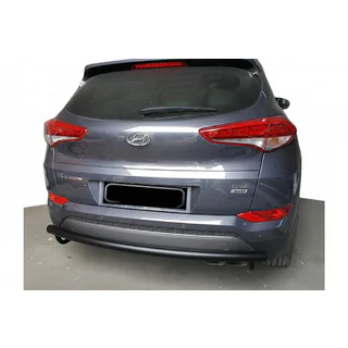 Задняя дуга AK002 Черная (нерж.) Hyundai Tucson TL 2016-2021 гг.