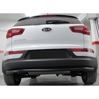 Задняя дуга AK002 Черная (нерж.) Kia Sportage 2010-2015 гг.