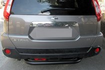 Nissan X-trail T31 2007-2014 гг. Задний Кронштейн AK007 Черный (2 шт., Нержавеющая Сталь) фото 1