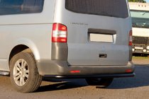 Volkswagen T6 2015-2024 гг. Задние уголки AK003 Черные (2 шт., нержавейка) фото 3