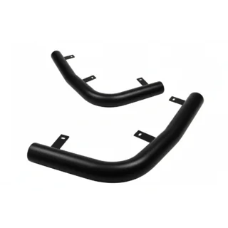Задние уголки AK003 Черные (2 шт., нержавейка) Hyundai Tucson TL 2016-2021 гг.