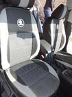 Skoda Octavia II A5 2006-2010 гг. Авточехлы (Эко-кожа↗Ткань, Premium) фото 15