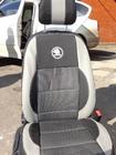Skoda Octavia II A5 2006-2010 гг. Авточехлы (Эко-кожа↗Ткань, Premium) фото 19