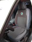 Skoda Octavia II A5 2010-2013 гг. Авточехлы (Эко-кожа↗Ткань, Premium) фото 4