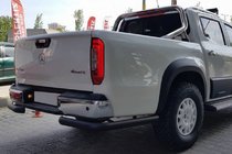Ford Ranger 2011–2022 гг. Задняя защитная дуга AK003 Black (2018-2022, нерж.) фото 1