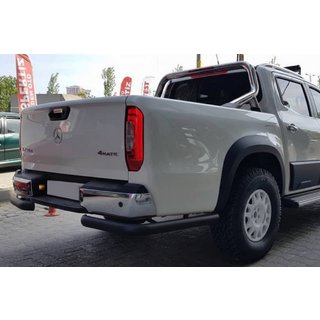 Задняя защитная дуга AK003 Black (2018-2022, нерж.) Ford Ranger 2011–2022 гг. фото 1