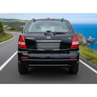Задняя дуга AK012 Черная (нерж. сталь) Kia Sorento I BL 2002-2009 гг.