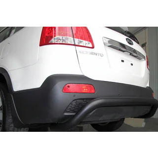 Задняя дуга AK007 Черная (нерж. сталь) Kia Sorento II XM 2009-2014 гг. фото 2