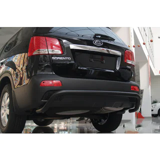 Задняя дуга AK007 Черная (нерж. сталь) Kia Sorento II XM 2009-2014 гг. фото 1
