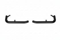 Mitsubishi Pajero Sport 1996-2007 гг. Задние одинарные угловые дуги Black (2 шт., нержавейка) фото 1