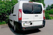 Citroen Jumpy 2007–2017 гг. Задняя дуга Double Black (нерж. сталь) фото 1