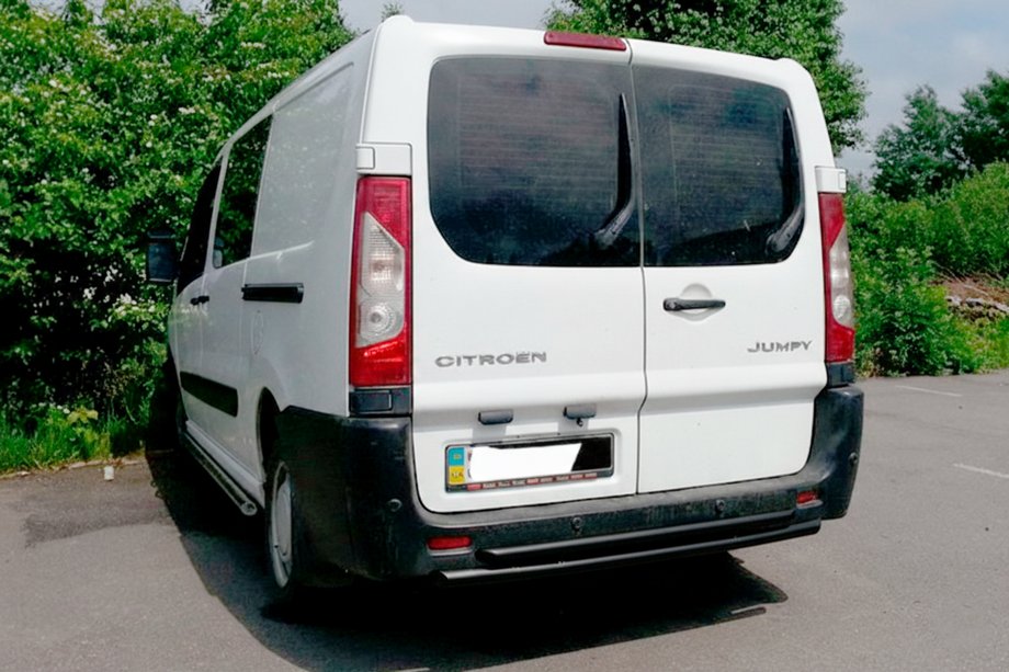 Citroen Jumpy 2007–2017 гг. Задняя дуга Double Black (нерж. сталь) Image
