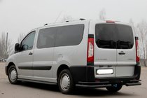 Peugeot Expert 2007-2016 гг. Задние углы AK-003-Double Black (2 шт., нерж.) фото 3
