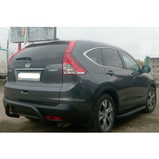 Задняя дуга AK007 Черная (нерж. сталь) Honda CRV 2012-2016 гг. фото 2