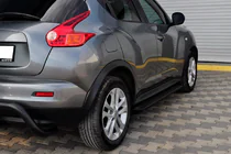 Nissan Juke 2010-2019 гг. Задняя дуга AK007 Черная (нерж. сталь) фото 4
