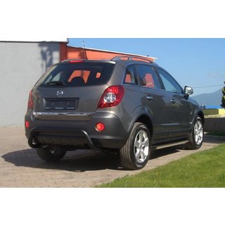Задняя дуга AK007-1 Черная (нерж. сталь) Opel Antara 2006-2017 гг. фото 2