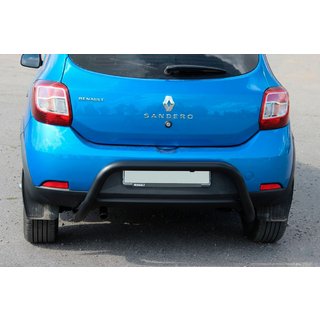 Задняя дуга AK007 Черная (нерж. сталь) Dacia Sandero 2013-2020 гг. фото 4