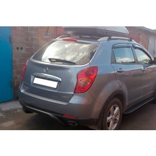 Задняя дуга AK007 Черная (нерж. сталь) SsangYong Korando 2010-2019 гг. фото 2