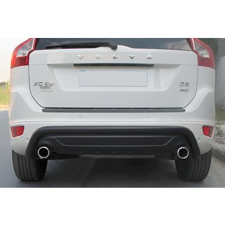 Задняя защита AK007 Черная (нержавейка) Volvo XC60 2009-2017 гг.