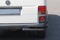 Volkswagen T4 Transporter 1990-2003 гг. Задние двойные уголки AK003-Double Black (2 шт., нерж.) фото 2