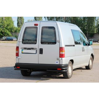 Задние двойные уголки AK003 Double Black (нерж) Citroen Jumpy 1996-2007 гг. фото 2