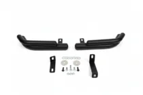 Hyundai Santa Fe 2 2006-2012 гг. Задние двойные угловые дуги AK003 Double Black (нерж. сталь) фото 3