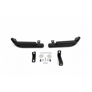 Задние двойные угловые дуги AK003 Double Black (нерж. сталь) Hyundai Santa Fe 2 2006-2012 гг. фото 3