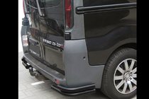 Nissan Primastar 2002-2014 гг. Задние Углы AK003-Двойные Black (Нержавейка) фото 3