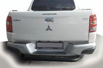 Fiat Fullback 2016- гг. Задняя защита AK007 Черная (нержавейка) фото 1