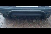 Renault Kadjar 2015-2022 гг. Задняя защита AK007 Черная (нержавейка) фото 2