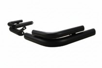 Mercedes Sprinter W901/902/903/904/905 1995–2006 гг. Задние двойные уголки AK003-double Черный (2 шт., нержавейка) фото 1