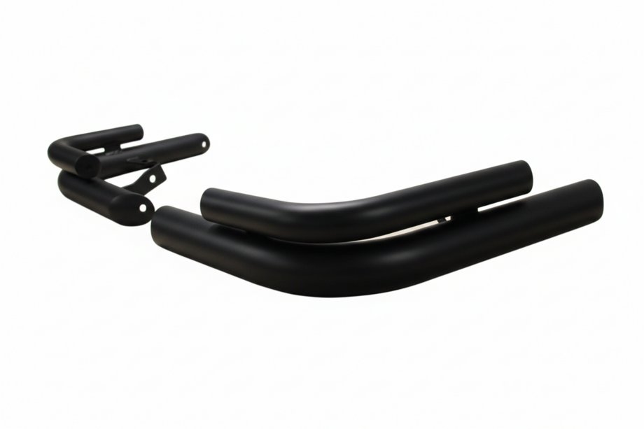 Mercedes Sprinter W901/902/903/904/905 1995–2006 гг. Задние двойные уголки AK003-double Черный (2 шт., нержавейка) Image