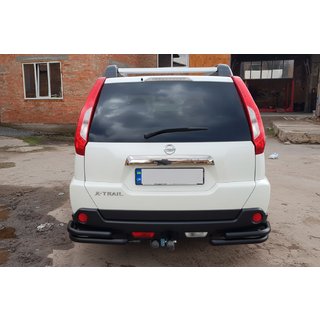 Задние углы AK003-Double Black (2 шт., нерж. сталь) Nissan X-trail T31 2007-2014 гг. фото 2