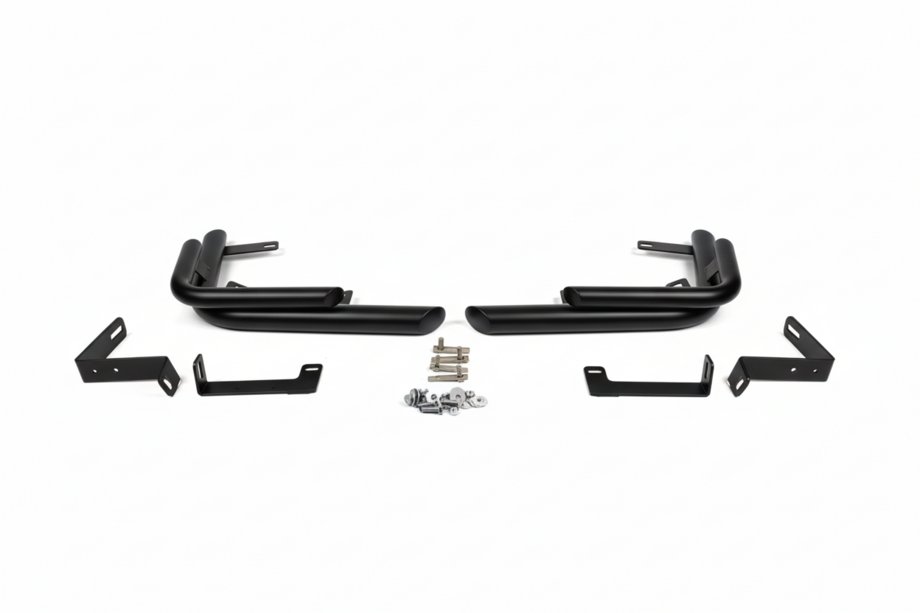 Nissan X-trail T31 2007-2014 гг. Задние углы AK003-Double Black (2 шт., нерж. сталь) Фото 7