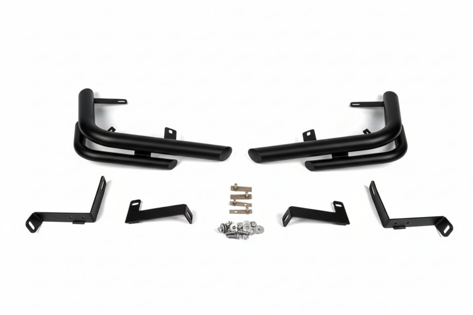 Nissan X-trail T31 2007-2014 гг. Задние углы AK003-Double Black (2 шт., нерж. сталь) Фото 4