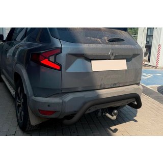 Задняя защита AK007 Черная (нерж. сталь) Dacia Duster 2024- гг. фото 3