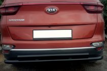Kia Sportage 2015-2021 гг. Задняя защита AK002-2 Черный (нерж. сталь) фото 3